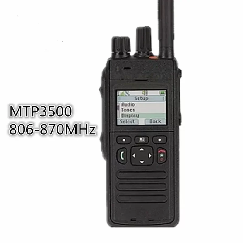 Motorola راديو محمول GPS 350-430MHz 800MHz walkie talkie MTP3500 شاشة PTT مدى 50km راديو ثنائي الاتجاه