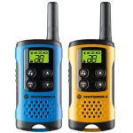 Motorola TLKR-T40 walkie talkie es libre de licencia e incluye funciones clave como pantalla LCD, 8 canales y hasta 4 km