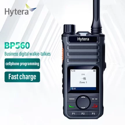 Hytera Waterproof and Dustproof Business Black Walkie Talkie Digital-analog Compatibility Mobile Phone Write BP560 IP54