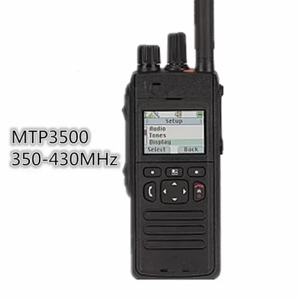 Motorola Portable GPS 350-430MHz 800MHz WalkieTalkie MTP3500 Display PTT 50km Range Two Way Radio