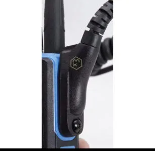 Microfone de mão remoto Motorola ATEX com fone de ouvido