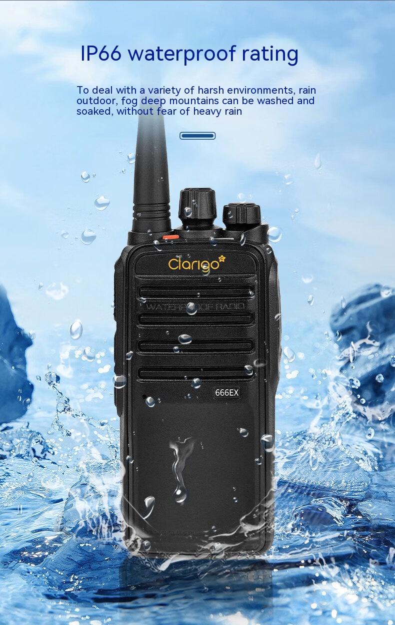 Clarigo DP-666EX explosion-proof walkie-talkie Waterproof