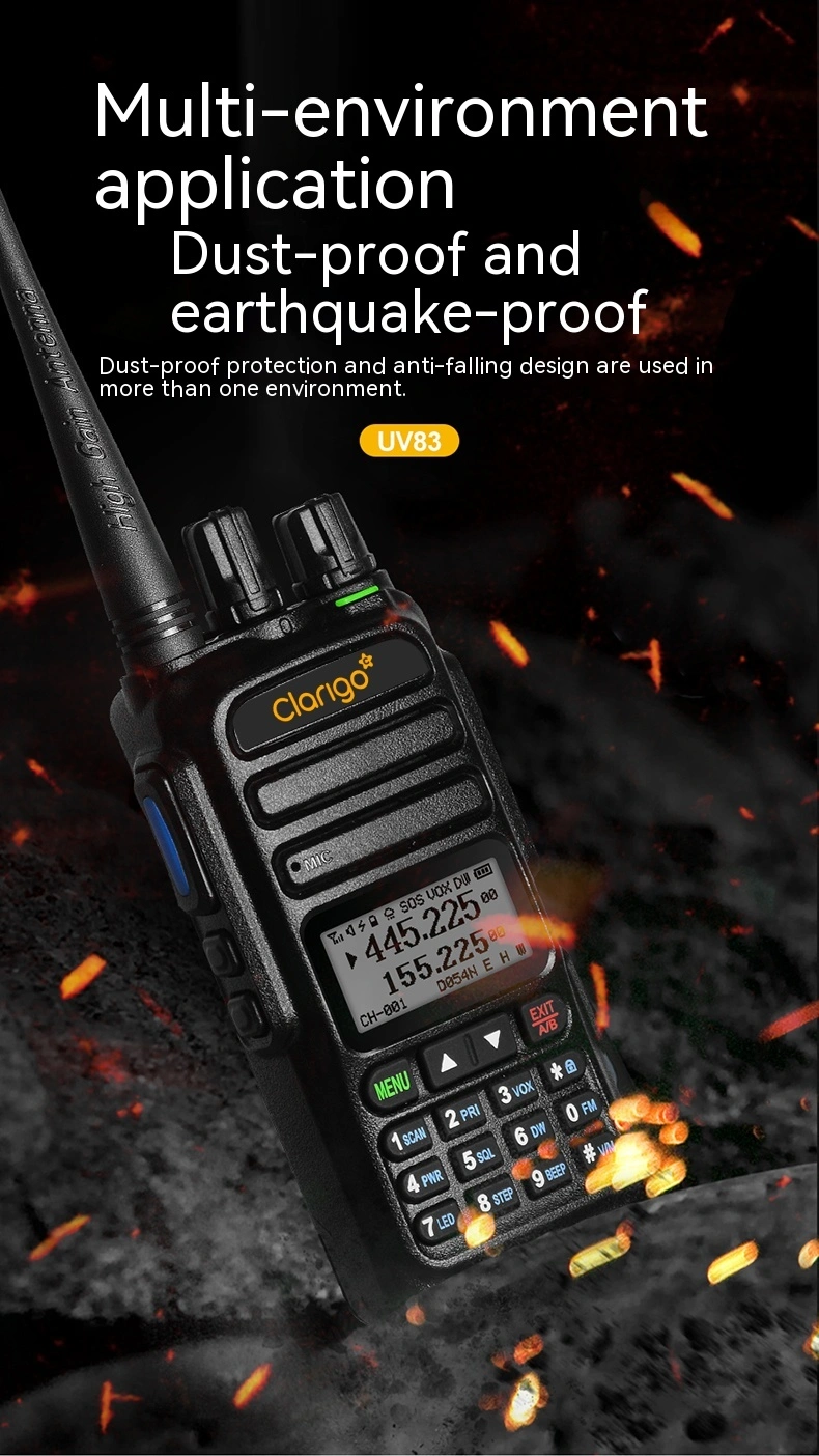 راديو Clarigo UV83 TP-79 لترددات الطيران والملاحة البحرية