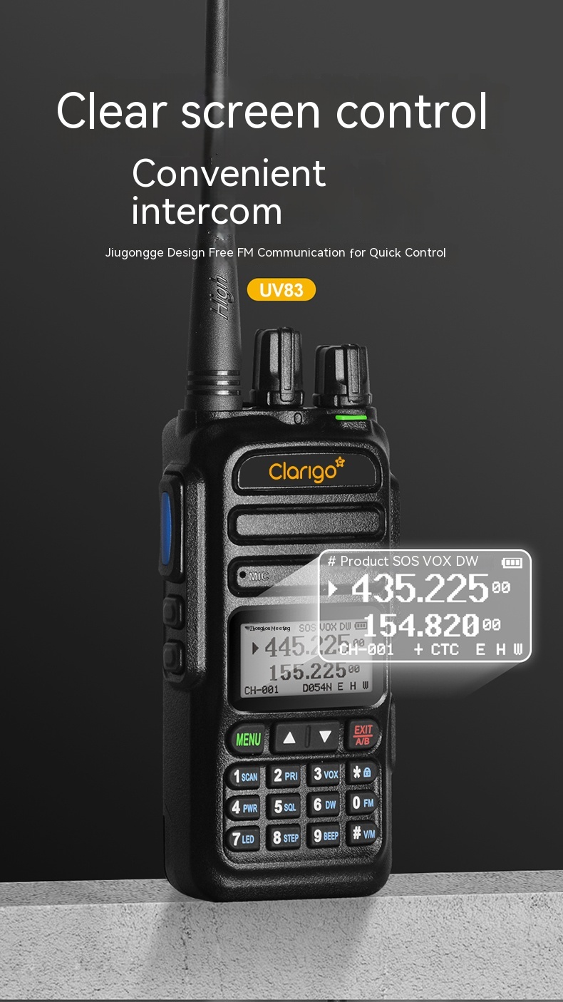 Clarigo UV83 Intercom Aviation maritime frequency full frequency TP-79