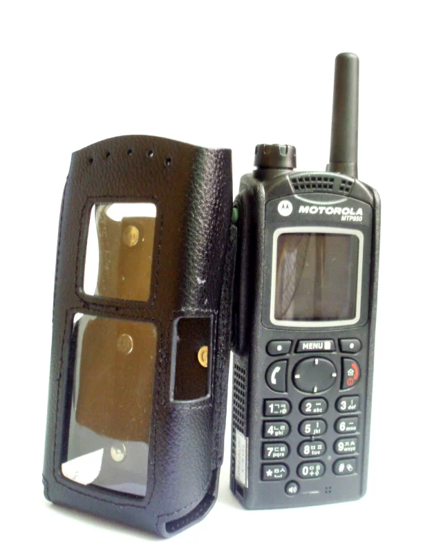 غطاء جلدي لراديو Motorola ثنائي الاتجاه، MTP850، MTP850s walkie talkie