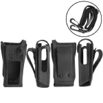 Portable Walkie Talkie Hard Leather Carry Case