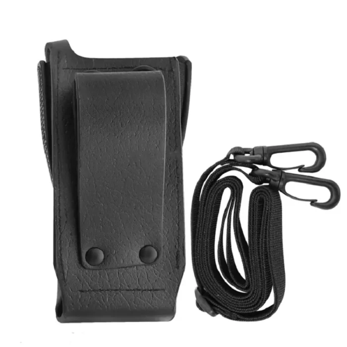 Portable Walkie Talkie Hard Leather Carry Case