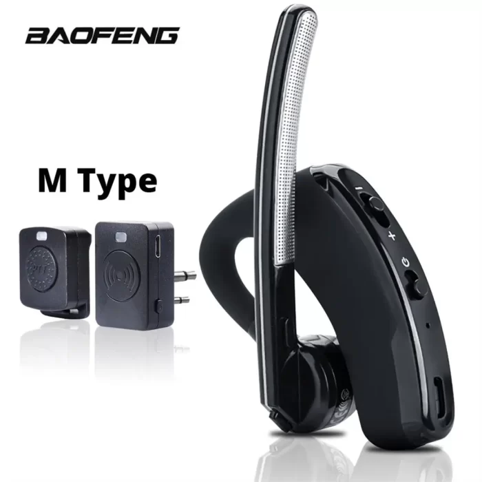 Wireless Walkie Talkie Headset Bluetooth Earpiece