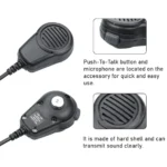 Micro dynamique PTT 8 broches pour IC-M700/IC-M710 SSB