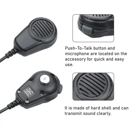 Mikrofon Dinamis PTT 8-Pin untuk IC-M700/IC-M710 SSB