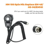 Micro dynamique PTT 8 broches pour IC-M700/IC-M710 SSB