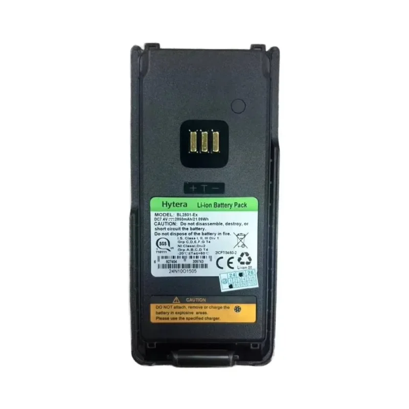 Hytera Bl2801-ex Battery 7.4V 2850mAh Li-ion Ip68 Explosion  - view 1