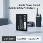 HKNN4013 Baterai Interkom 1800mAh untuk Motorola SL1K/SL1M