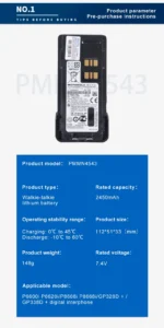 Motorola Pmnn4544 Two Way Radio - package contents