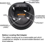 Motorola two-way radio battery charging station with GP340 two-way radio