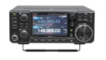 IC-9700 all mode VHF UHF 1200MHz mobile transceiver held in hand