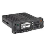 APX1500 replacement 25W DMR car mobile radio transceiver held in hand
