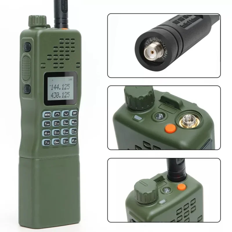Detail shot of the BaoFeng AR-152 dual band high-power ham radio