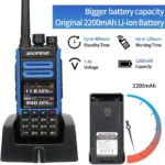Side profile of the Baofeng BF-1802 tri band handheld radio