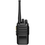 Front view of the Baofeng BF-M4 analog handheld transceiver with antenna