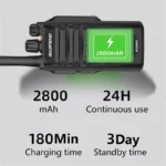 Side profile of the BaoFeng BF-S56 UHF handheld two-way radio