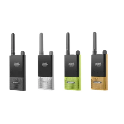 Front view of the Baofeng BF-T9 UHF two way radio in black and white