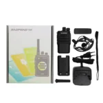 Detail shot of the BaoFeng BF-V8 compact UHF two way radio handheld unit