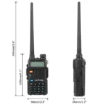 Close-up of the Baofeng P8UV dual band VHF UHF handheld radio