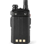 Close-up of the Baofeng UV-5R Mini handheld ham radio transceiver