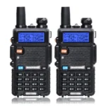 Side profile of the Baofeng UV-5R Mini handheld ham radio transceiver