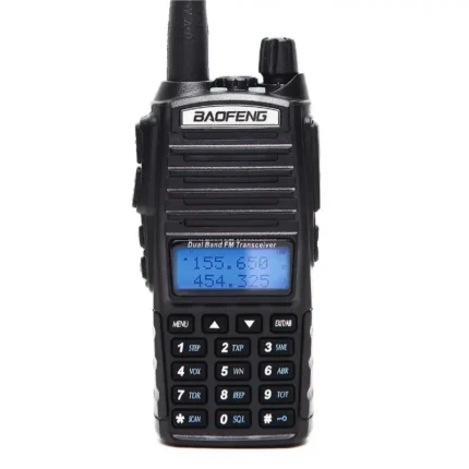 Front view of the Baofeng UV-82 tri-power dual band walkie talkie
