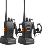 Front view of the BF-888S compatible UHF handheld two way radio