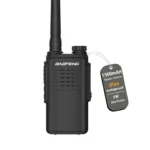 Front view of the BFW31E FCC certified IP54 UHF analog handheld radio