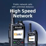 BINQI BQ-298 high power DMR 4G PoC handheld radio held in hand