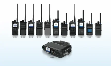 Detail shot of the Caltta DH460 professional IP65 digital two-way radio