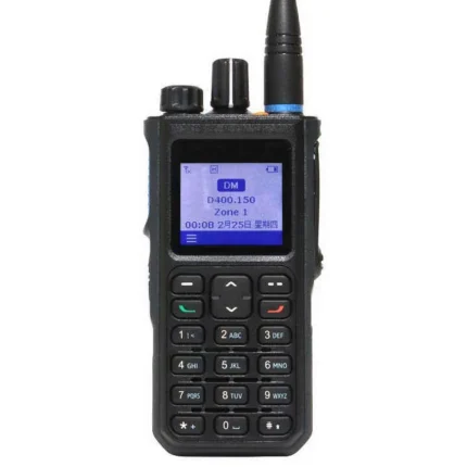Front view of the Caltta DH590 DMR business radio with color display