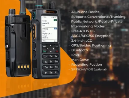 Rádio 4G PoC Caltta E3208 IP68 Robusto Bluetooth