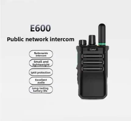 Front view of the Caltta E600 4G PoC nationwide two-way radio