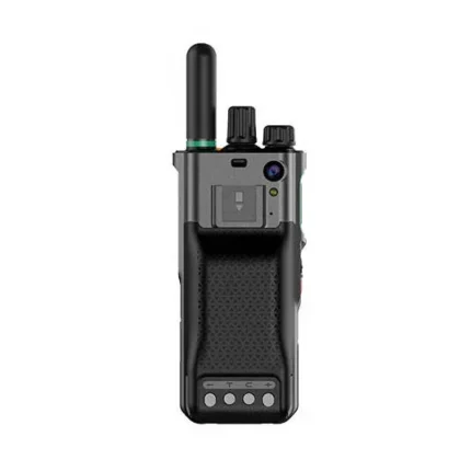 Detail shot of the Caltta E690 rugged LTE PoC two way radio with GPS