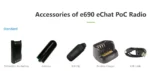 Side profile of the Caltta E690 rugged LTE PoC two way radio with GPS