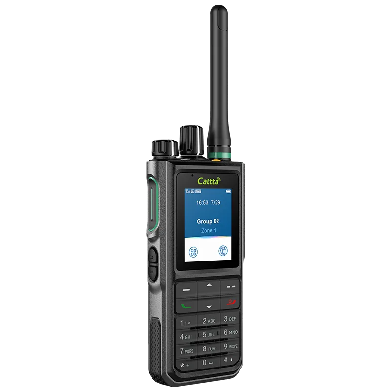 Detail shot of the Caltta PH690 waterproof digital handheld transceiver