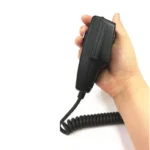 CB-507 wired 4-pin dynamic radio microphone held in hand