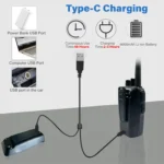 Package contents of the CY-5800 UHF 8W FM handheld transceiver two-way radio