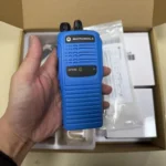 Detail shot of the GP340EX IP64 analog two way radio