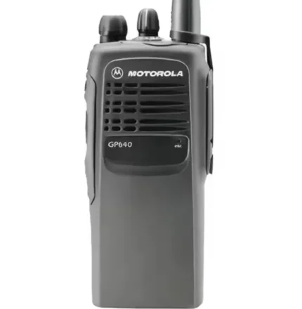 Front view of the GP640 PTX700 compatible waterproof DMR handheld radio