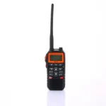Detail shot of the HX-210 floating handheld marine VHF transceiver
