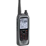 Front view of the IC-A25N VHF airband GPS handheld transceiver