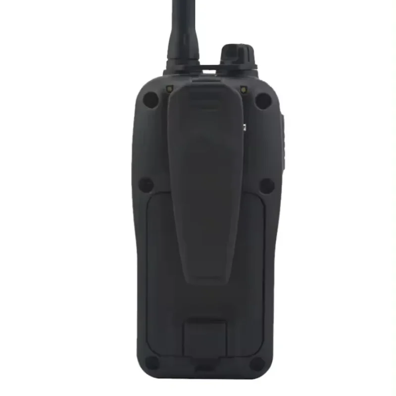 Detail shot of the floating VHF marine handheld transceiver pair