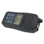 Close-up of the floating VHF marine handheld transceiver pair