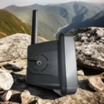Detail shot of the IC-M605 fixed mount VHF DSC marine radio with AIS receiver